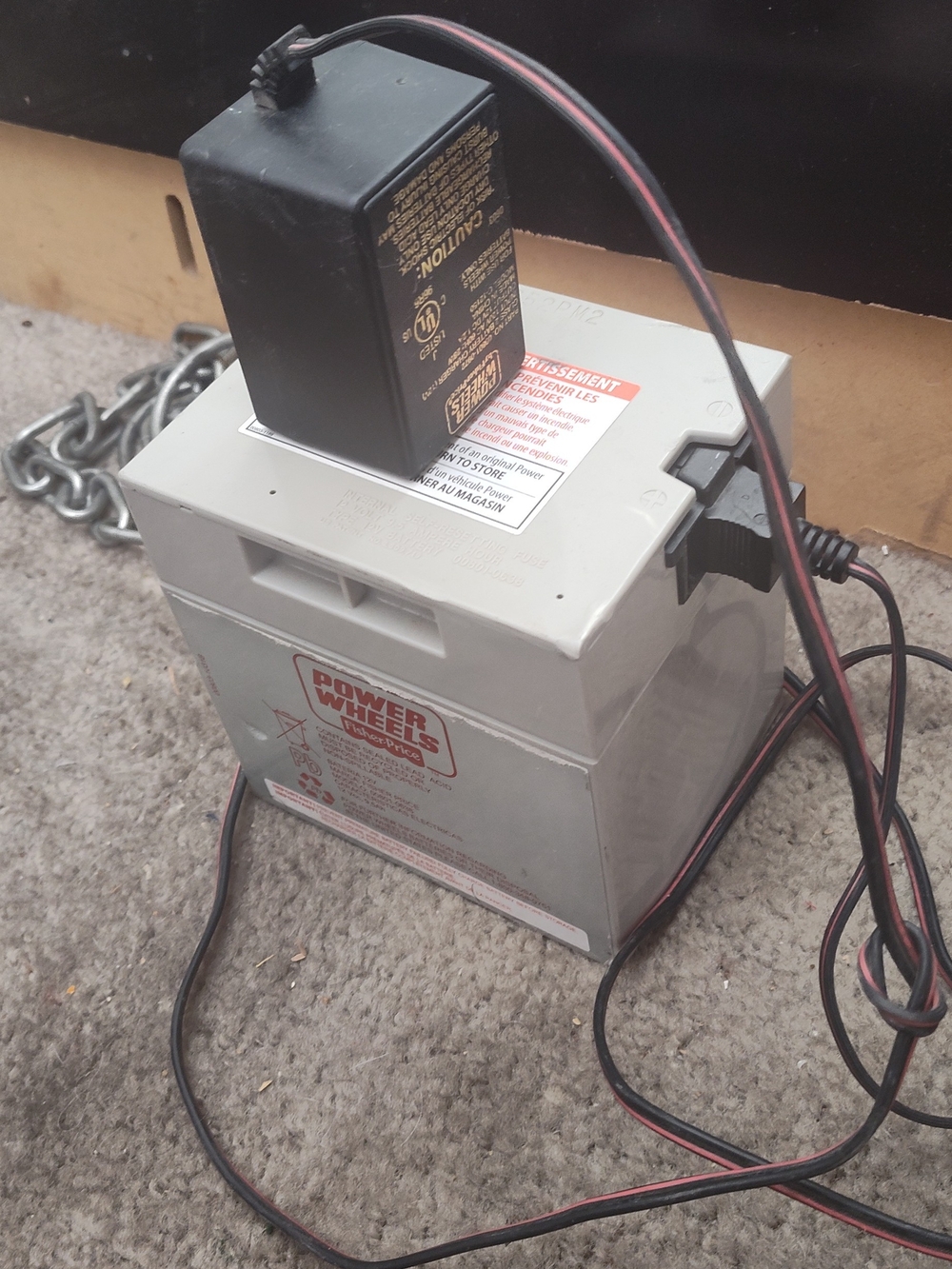 Gray Rechargeable Battery Pack with Charger